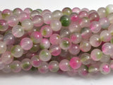 Jade - Pink & Green, 8mm Round-BeadDirect