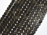 Golden Obsidian, 6mm Heart-BeadDirect