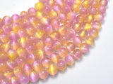 Selenite - Pink & Yellow, 8mm (8.5mm)-BeadDirect