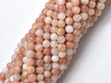 Sunstone, 4mm Round Beads