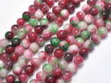 Jade - Red & Green, 8mm Round-BeadDirect