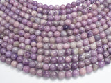 Lepidolite Beads, Round, 8mm-BeadDirect