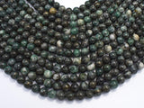 Pyrite in Green Jade, 8mm (8.5mm) Round