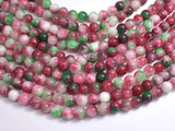 Jade - Red & Green, 8mm Round-BeadDirect