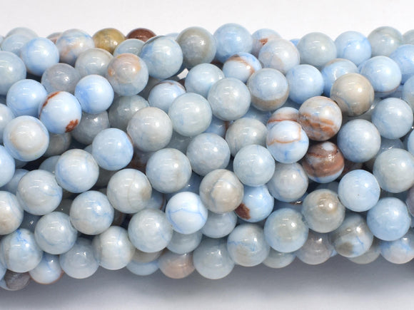 Jade - Light Blue, 6mm Round-BeadDirect