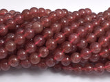 Strawberry Quartz Beads, Lepidocrocite, 6mm Round Beads-BeadDirect