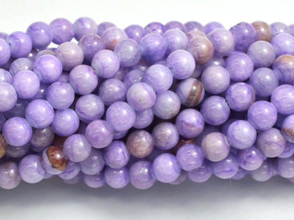 Jade - Purple, 4mm Round-BeadDirect