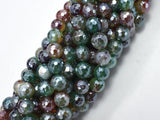 Mystic Coated Rainbow Agate, 8mm Faceted Round-BeadDirect