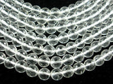 Clear Quartz Beads, 8mm Faceted Round Beads-BeadDirect