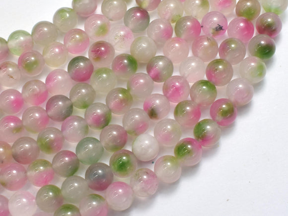 Jade - Pink & Green, 8mm Round-BeadDirect