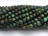 African Turquoise Beads, Round, 4mm (4.6mm)-BeadDirect