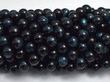 Blue Tiger Eye, 8mm (8.5mm) Round Beads