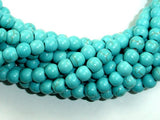 Howlite Turquoise Beads, Round, 6mm