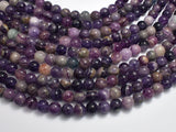 Purple Fluorite, 8mm Round Beads-BeadDirect