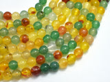 Rainbow Agate Beads, Round, 8mm, 15.5 Inch-BeadDirect