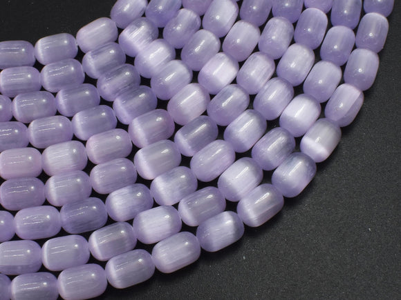 Selenite, Gypsum, Purple, 6x9mm Tube-BeadDirect
