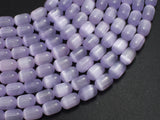 Selenite, Gypsum, Purple, 6x9mm Tube-BeadDirect