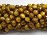 Golden Tiger Eye, 8mm (8.5mm) Round-BeadDirect