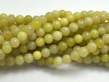 Lemon Jade, 4mm Round Beads