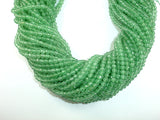 Green Aventurine 4mm (4.8mm) Faceted Round Beads-BeadDirect