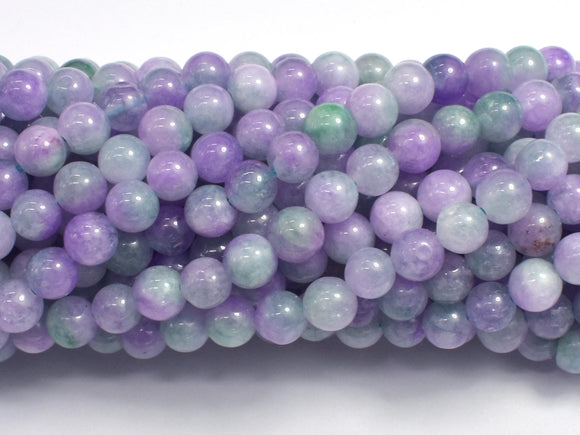 Jade - Purple & Light Green 6mm-BeadDirect