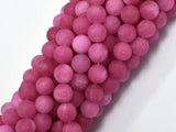 Matte Jade - Pink, 8mm Round-BeadDirect