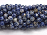 Blue Spot Jasper Beads, Round, 8mm-BeadDirect