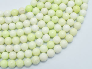 Lemon Chrysoprase Beads, Round, 8mm