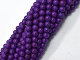 Purple Howlite, 6mm Round Beads-BeadDirect