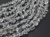 Clear Quartz, 4mm - 9mm Pebble Chips Beads, 31 Inch
