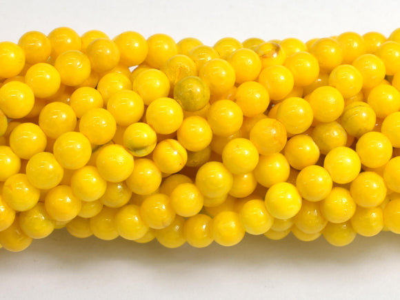 Jade - Yellow, 4mm Round-BeadDirect