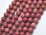 Rhodonite Beads, 10mm, Round Beads-BeadDirect