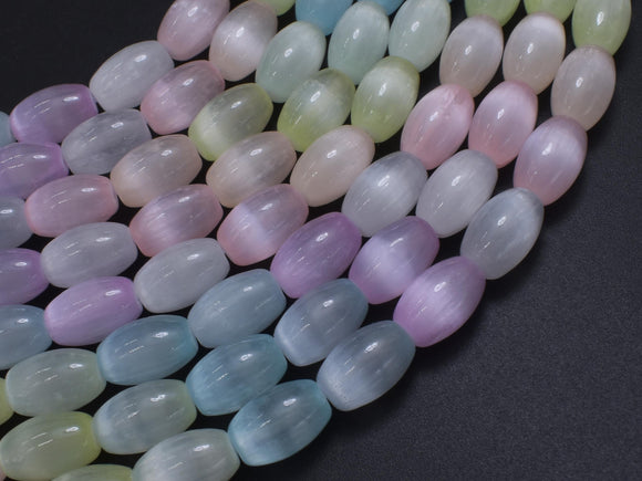 Selenite, Gypsum, Multi Color, 8x12mm Rice-BeadDirect
