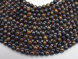 Mystic Coated, Tiger Eye Beads, 3 color, 8mm-BeadDirect