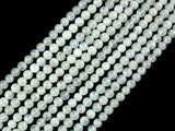 White Moonstone Beads, 4mm Round Beads