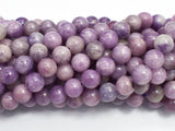 Lepidolite Beads, Round, 8mm-BeadDirect