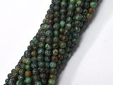 African Turquoise Beads, Round, 4mm (4.6mm)-BeadDirect