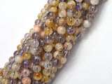 Amethyst, Citrine, 6mm Round-BeadDirect