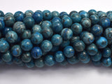 Gray Picture Jasper - Blue, 8mm (8.5mm)-BeadDirect