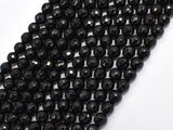 Black Onyx Beads, Faceted Round, 6mm-BeadDirect