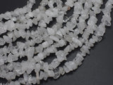 Clear Quartz, 4mm - 10mm Chips Beads, 31 Inch