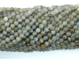 Labradorite Beads, 4mm (4.8mm) Round Beads-BeadDirect