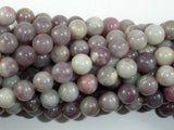 Lilac Jasper Beads, Pink Tourmaline Beads, 8mm Round Beads-BeadDirect