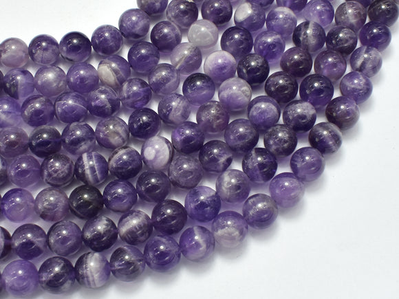 Amethyst Beads, 8mm (8.5mm) Round Beads-BeadDirect