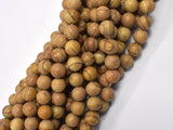 Wood Jasper Beads, Round, 8 mm-BeadDirect