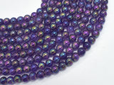 Mystic Coated Amethyst 6mm (6.5mm) Round-BeadDirect