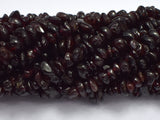 Red Garnet, 4mm - 10mm Pebble Chips Beads-BeadDirect