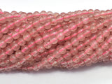 Strawberry Quartz, Lepidocrocite, 4mm (4.8mm) Round Beads-BeadDirect