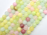 Jade - Multi Color, 8mm (8.5mm) Round-BeadDirect