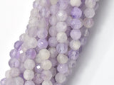 Lavender Amethyst, Lavender Jade, 4mm Micro Faceted Round-BeadDirect